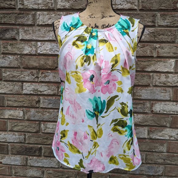 🛍️ BUNDLE ONLY • Merona floral print blouse Small - Picture 1 of 14